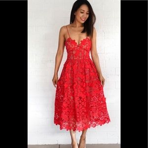 NWT red azalea dress
